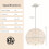 Boho pendant light with adjustable hanging wire 4