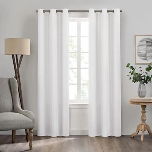 Blackout Thermal Curtain Panel 42 x 63 in White 1