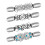 1 Set 4 Stück Strass-Pulloverclips, Strickjackenclips, Kleideraccessoires (Silber) 4