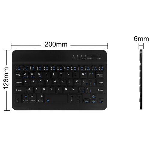 Clavier sans fil Bluetooth rétroéclairé, fin et portable, 7 couleurs 1