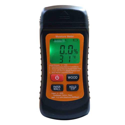 Portable Wood Moisture Meter Tester – Compatible with Leeofty 2