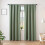 Linen Blackout Curtains 53x63" 2-Panel Back Tab 5