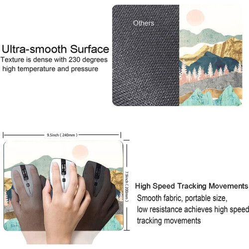 Mousepad, Mouse Pad για βουνό, Mouse Pad για αφηρημένη τέχνη, Γραφείο με αντιολισθητική βάση 2