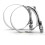 Justerbara kylarslangklämmor Bilslangklämmor Silver2-pack 3
