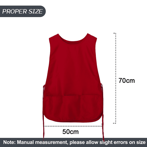Ποδιά εργασίας Cobbler, Apron2Front Pockets, Ανθεκτικό στη βρωμιά, Αμάνικο, Καθαρισμός, Σεφ, 1