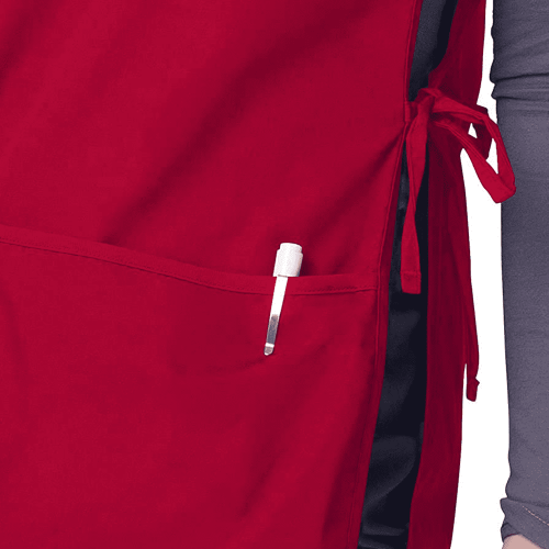 Ποδιά εργασίας Cobbler, Apron2Front Pockets, Ανθεκτικό στη βρωμιά, Αμάνικο, Καθαρισμός, Σεφ, 2