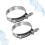 Justerbara kylarslangklämmor Bilslangklämmor Silver2-pack 7