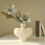 White Plastic Vase – Imitation Glazed, 1 pc 4