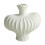 White Plastic Vase – Imitation Glazed, 1 pc 2