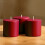 Conjunto de 6 velas de pilar redondas de cera sem perfume, vermelhas, 7,6 x 7,6 cm (3 x 3 polegadas), que não pingam, ideais para decoração de 4