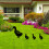 4er-Set Gartenenten aus Schmiedeeisen 6