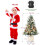 Flocked Fiber Optic Christmas Tree 3 ft to 4.5 ft 5
