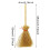 Mini artificial straw broom Halloween decoration 1 piece 2