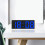 LED Digital Alarm Clock with Large Display, White Frame – Compatible with Bedroom, Kitchen & Study 2