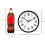 10 inch Silent Battery Wall Clock Black 4