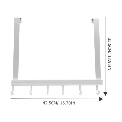 Khaki Door-Mount Clothes Hanger – No-Drill, Compact 1