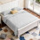 Living And Home 3Pcs Small Double Bedding Printed Duvet Cover with 2 Pillowcase Set 1