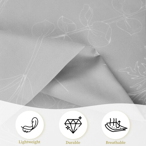 Living And Home 3Pcs Small Double Bedding Printed Duvet Cover with 2 Pillowcase Set 2