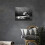 Black and White Baseball Canvas Print 16 x 12 in 2