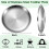 4 Pack 20 cm Stainless Steel Plates 2