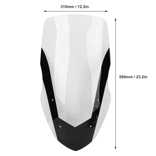 Schermo anteriore trasparente in PMMA per Nmax 125/155 2016-2018 1