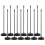 Desktop Flag Holder Plastic Base 12 pcs 3