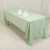 Polyester Gingham Tablecloth 60 x 126 in Sage Green & White 5