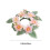 Couronne de bougies pivoines pour centres de table 25 x 25 cm 3