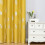 Yellow blackout curtains 52x96 inch silver palm pattern 2 2