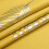 Yellow blackout curtains 52x96 inch silver palm pattern 2 7