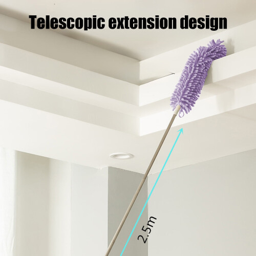 8.2Ft Extendable Duster Kit, Retractable Ceiling Cleaner with Washable Head – Compatible with Indoor/Outdoor Use 2