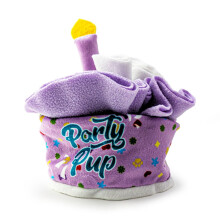 HugglePets Party Pup Snuffle Cake Squeaky Dog Toy - Purple