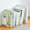 Porta-libros extensible 492.00 g ajustable blanco PP 14