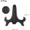 Easel Plate Holder Wood-like Plastic 4 pcs 2