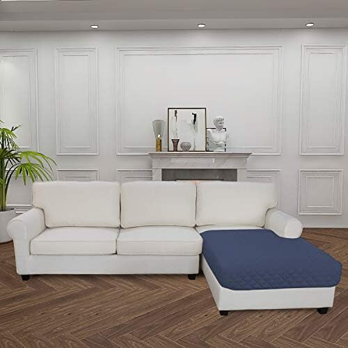 Sectional Sofa Cover Reversible Polyester 42x52 in 1
