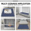 Sectional Sofa Cover Reversible Polyester 42x52 in 3