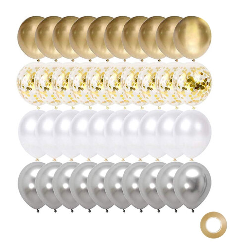 Wedding Balloons Latex Round 50 Pieces 2