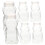 6-Pack Transparent Bear-Shaped Honey Jars with Lids 4