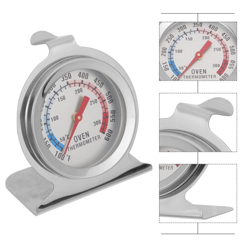 Termómetro para horno de acero inoxidable NICEXMAS, mini termómetro 1