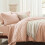 King Comforter Set Pink Tufted 7-Piece 4