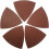 80mm Triangular Hook & Loop Sandpaper (60 Pcs, 60 Grit) for Wood Sanding, Compatible with 3-1/8" Oscillating Multi Tools (XG802060) 5