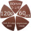 80mm Triangular Hook & Loop Sandpaper (60 Pcs, 60 Grit) for Wood Sanding, Compatible with 3-1/8" Oscillating Multi Tools (XG802060) 6