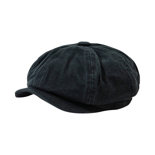 Women's Denim Newsboy Cap 8-Panel Flat Hat 1