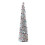4.9ft Foldable PET Sequin Xmas Tree – Silver Colorful Holiday Decor 13