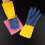 1 paio multicolore per lavoro, protezione e giardinaggio 12,58 x 4,91 x 0,59 pollici 8