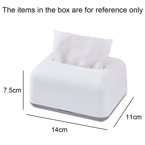 Caixa de lenços de papel retangular pequena, ideal para uso doméstico, em restaurantes e hotéis. 1