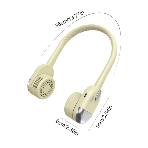 Πτυσσόμενος ανεμιστήρας λαιμού USB, 1200mAh, 3 ταχυτήτων, εξαιρετικά αθόρυβος, γρήγορη 1