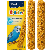 Vitakraft Premium Kracker Funny Fitness - Kolby Witaminowe Dla Papug Falistych Na Okres Pierzenia 2 Szt (60 G)