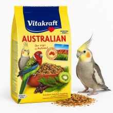 Vitakraft Australian 750 G - Premium Karma Dla Nimf I Rozelli | Naturalne Składniki, Owoce, Ziarna, Pełen Zestaw Witamin