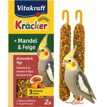 Vitakraft Kracker Premium - Figa I Migdały - Wyjątkowe Kolby Dla Nimfy 2 Szt